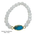 Firoza + Selenite Bracelet
